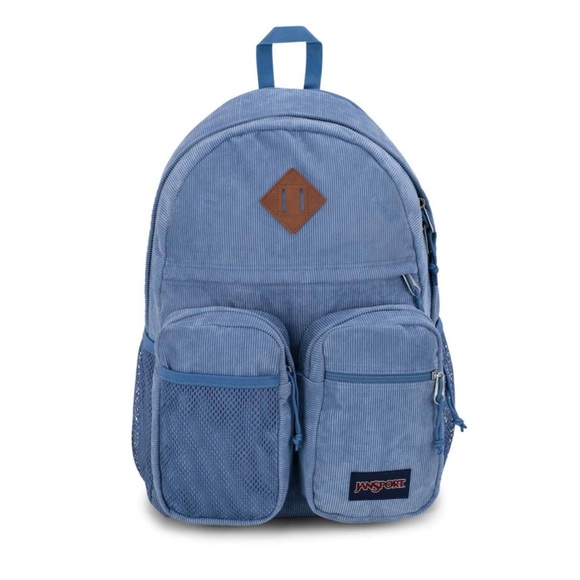 JanSport Granby Remix Backpack Blue Corduroy NWT - Picture 1 of 7